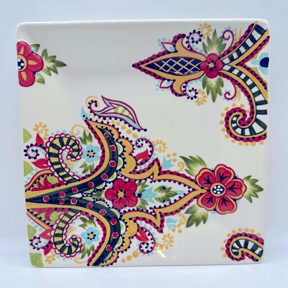 Set of 2 Tabletops Lifestyles Amelia Square 10” Dinner Plates
